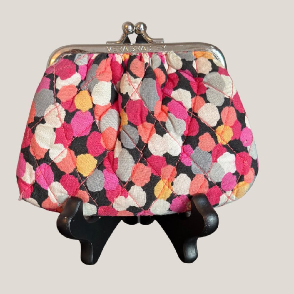 Vera Bradley Double Kiss Lock Coin Case | Purse Toucan Party Retired Pattern
